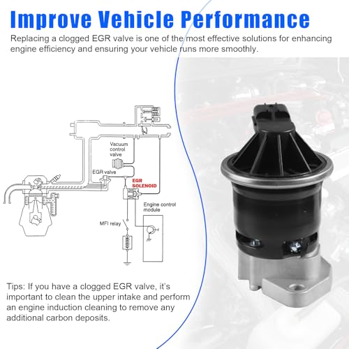 EGV981 EGR Valve Compatible with Honda Accord DX/EX/LX 2.4L L4 2003-2007, OE: 18011RAAA00