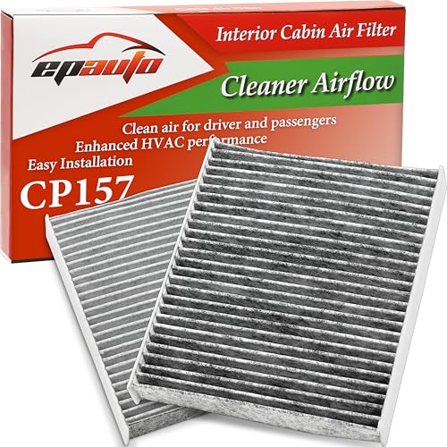 EPAuto CP157 (CF12157) Replacement made for Toyota/Mazda/Subaru Cabin Air Filter includes Activated Carbon - 2 Packs