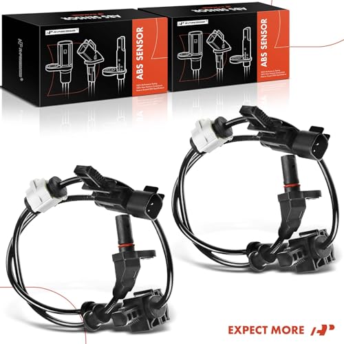 A-Premium ABS Wheel Speed Sensor Compatible with Chevy & GMC Models - Silverado 2500 HD 2011-2020, Sierra 2500 HD 2011/2015-2020 - Front Driver and Passenger Side, (2-PC Set), Replace# 20872161
