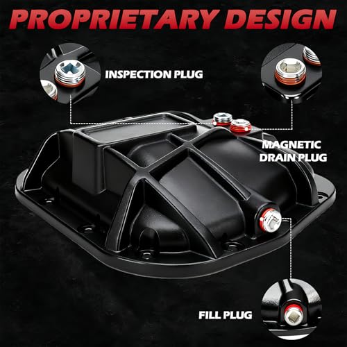 697-734 9.75" Rear Differential Cover with Gasket and 12*Screw Compatible with Ford F150 E150 Expedition Transit-150 Lincoln Mark LT,Navigator | 9.75" Ring Gear