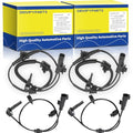 ABS Wheel Speed Sensor Front and Rear Left and Right Fit for Chevy & Buick Models - Verano 2012-2017, Cruze 2011-2015, Volt 2011-2015 - Front and Rear, Driver and Passenger Side, (4pcs)
