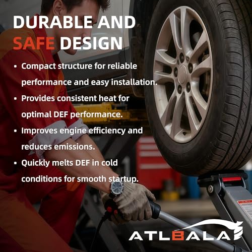 ATLBALA Diesel Exhaust Fluid Heater Compatible with 2012-2014 Volkswagen Passat 2.0L L4 Diesel Sedan Replacement DEF Heater