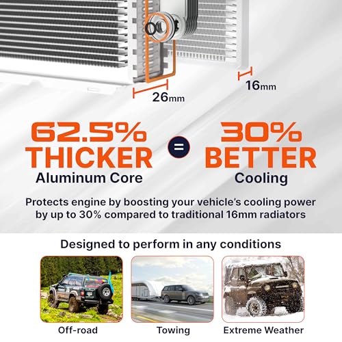 Klimoto Radiator | Compatible with Buick Electra Park Avenue LeSabre Pontiac Bonneville 3.8L V6 | KLI767