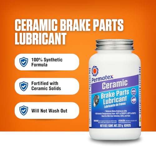 Permatex 24125 Ceramic Extreme Brake Parts Lubricant, 8 oz., Pack of 1