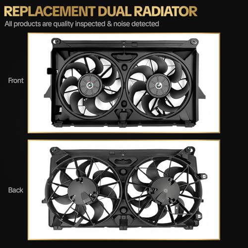 AUTISTOP 620-654 Engine Radiator Cooling Fan Assembly for 2007-2013 Chevy Avalanche Silverado Suburban Escalade Tahoe Sierra Yukon Silverado 620654 15780788