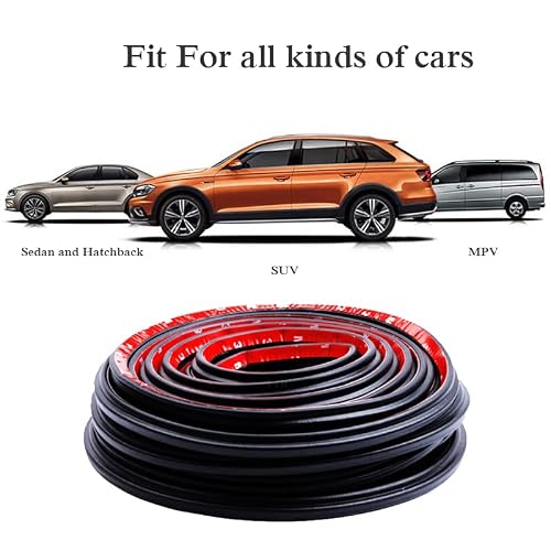GoldWheel D-Shape Heavy Duty Weather Stripping 1/2"×7/16" Rubber Seal Weatherstrip Hollow with Bulb Door Gasket Strip(Self-Adhesive) for Automotive Truck RV Door Window Soundproof, 10FT