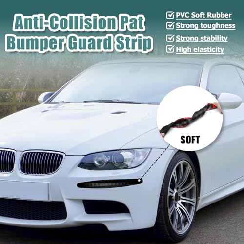 BokWin 4-Packs Black Bumper Guard Strip