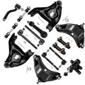 SOSOPART 15pc Set Front Suspension Kit Lower Upper Control Arm Inner Outer Tie Rod End Adjusting Sleeve Sway Bar Link Idler Arm Pitman Arm Replacement For Chevy C1500 C2500 Tahoe for GMC C1500 Yukon