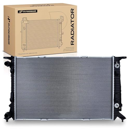 A-Premium Engine Coolant Radiator Assembly with Transmission Oil Cooler Compatible with Audi A4, A4 Quattro, A5, A5 Quattro, A6, A6 Quattro, allroad, Q5, 1.8L 2.0L, Auto Trans, Replace# 8K0121251T