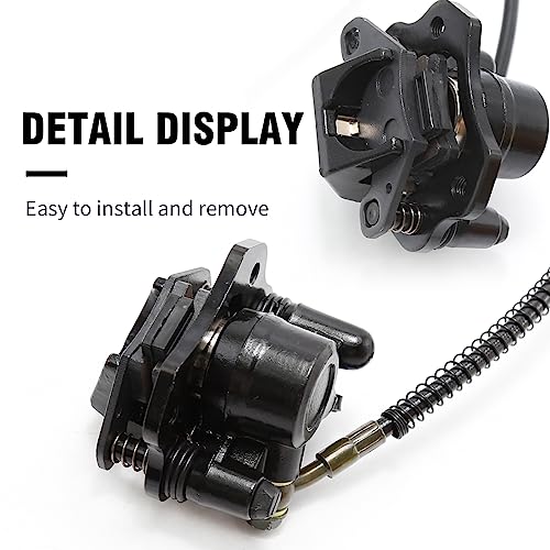 Aynaxcol Left Hydraulic Brake Master Caliper Rear Hand Hydraulic Disc Brake Assembly Replacement for 50cc 90cc 110ccc 125cc Chinese Taotao Roketa Sunl Go-Kart Dune Buggy Quad ATV Dirt Mini Bike