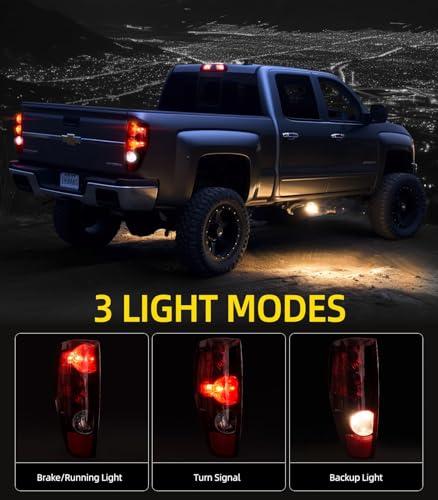 OKLPF Rear Brake Tail Light Compatible With 2004-2012 Chevy Colorado GMC Canyon Replace GM2800164 GM2801164,Replacement Red Taillight Assembly,Included A Luxurious Box,Driver and Passenger Side