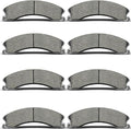 TJ Kongzhibi Front Rear Ceramic Brake Pads Set Compatible with 2011-2019 for CHEVROLET SILVERADO 2500 HD, 2011-2019 for CHEVROLET SILVERADO 3500 HD,2011-2019 for GMC SIERRA 2500 HD 3500 HD