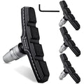 Hapleby 4PCS Premium Bike Brake Pads, Professional Mountain Bicycle V-Brake Pads, Bike Brake Blocks Kit, for Free Hex Wrench
