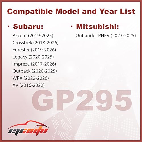 EPAuto GP295 (CA12295) Engine Air Filter Replacement for Subaru
