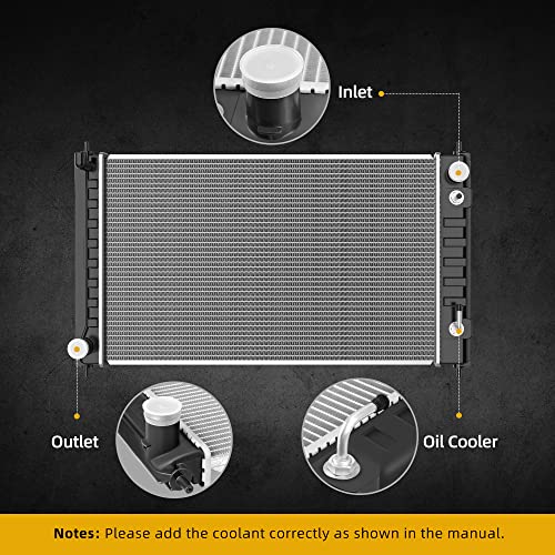 DWVO Radiator Compatible with 2007-2018 Altima 2.5L L4 2009-2023 Altima Maxima 3.5L V6 DWRD1038
