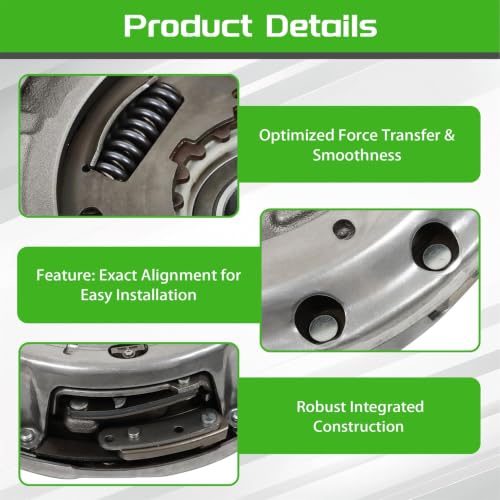 munirater 6DCT250, DPS6 Transmission Clutch Kit with Clutch Fork Kit Replacement for Focus 2012-2019, Replacement for B-MAX 2012-2019