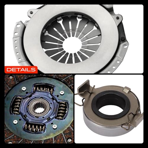 A-Premium Transmission Clutch Kit with Flywheel Compatible with Toyota Corolla 1998-2008, Matrix 2003-2008, MR2 Spyder, Celica 2000-2005 & Chevrolet Prizm 1998-2002, 1.8L