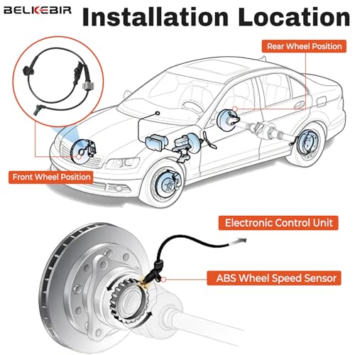 4PCS ABS Wheel Speed Sensor Front & Rear, Left & Right Compatible with 2007-2014 Chevy Silverado 1500/Avalanche/Suburban 1500/Tahoe, GMC Yukon/Yukon XL 1500, Cadillac Escalade Replace 15229012 ALS1464
