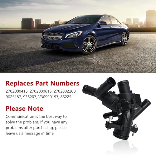 Effoexparts Engine Coolant Thermostat Housing For Mercedes-Benz CLA250 2014-2019/ GLA250 2015-2019/ CLA45 2014-2018/ GLA45 2015-2019 Replaces 2702000615 2702000415 2702002200