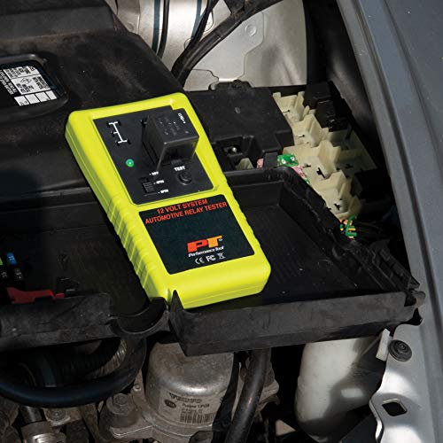 Performance Tool 3009 Compact Cordless Automotive Relay Tester for 12 Volt 4 and 5 pin relays and More