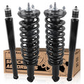 KUIPERAUTO 171348L 171348R 37240 4PCS Complete Front Rear Struts Assembly Compatible for 2001-2007 Toyota Sequoia (4WD RWD) Front & Rear Coil Spring Shock Absorber