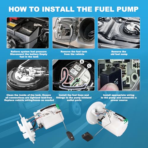 OTO-K Electric Fuel Pump Module Assembly with Sending Unit Compatible with Nissan Altima 2019 2020 2021 2022 2023, 2.5L, GAS, FWD, Replace# FG2726, 170406CA0A