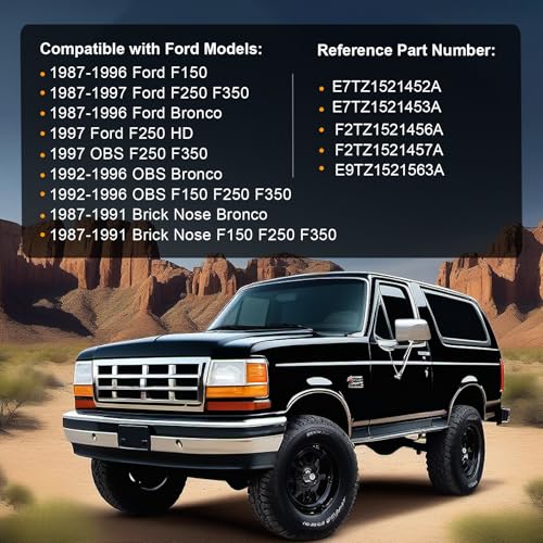 ItranMc Front Door Window Weatherstrip Kit,Window Molding Sweep Felt Trim Seal & Run Channel Rubber Seals for 1987-1997 Ford F150 F250 F350 Bronco#E7TZ1521452A E7TZ1521453A F2TZ1521456A F2TZ1521457A