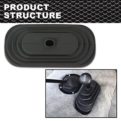 CROSSDESIGN Transfer Case Shift Boot Black Rubber
