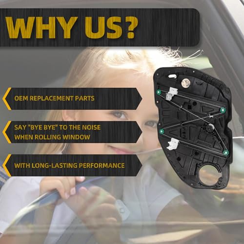 Dasbecan Front Left Driver Side Power Window Regulator with Panel Compatible with Kia Optima K5 2016-2021 Replaces 82471-D4000 82471-D5000 Without Motor