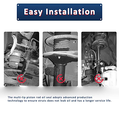 MOSTPLUS 4PCS Front+Rear Complete Struts Shock Assembly W/Coil Spring Compatible for 2007-2012 Nissan Sentra 2.0L
