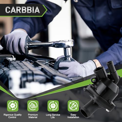 CARBBIA 19320-RAA-A01 Engine Coolant Thermostat Housing Compatible with Honda Civic 2.0L 2006-2011 Compatible with Civic 2.4L 2012-2015 Compatible with CR-V 2.4L 2007-2014 19320-RAA-A02 19320-R40-A01