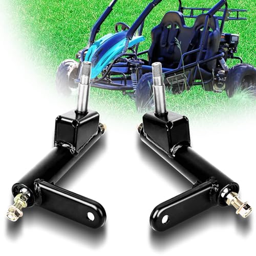 ZAIGANMA Steering Knuckle Left and Right Spindle Side for Coleman KT196 Go Kart CK196-T, KT194, 196cc 6.5 Hp Go karts included Ball joint knuckle on both ends, directly replace 4-Wheeler Quad Parts