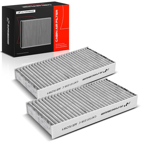 A-Premium 2-PC Cabin Air Filter w/Activated Carbon Compatible with Honda & Acura Model - Civic (01-05), CR-V (02-06), Element (03-11), CSX (06), EL (97-00 02-05), RSX (02-06)