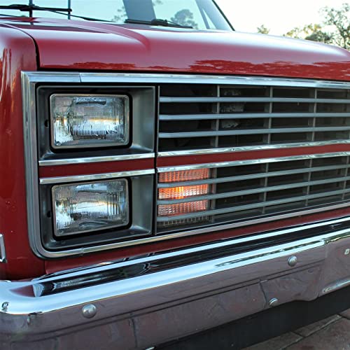 KYYET Pair Clear Lens Park/Signal Lights Compatible with 1983-1988 Chevy Blazer GMC Pickup Truck Driver and Passenger Side w/quad headlamps replaces 918045 918046