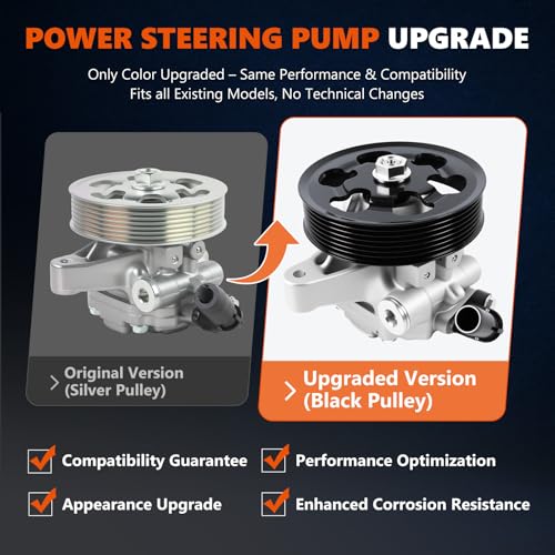 Daysyore Power Steering Pump 21-5419 Fits for 2006-2007 Accord 2.4L for 2005-2011 CR-V for 2006-2011 Element for 2002-2006 Acura RSX for 2006-2008 TSX