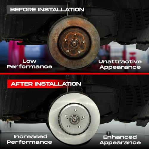 R1 Concepts Front Brake Kit Fits 2013-2019 Nissan Sentra| Semi Met Brake Pads and Blank Brake Rotors| 11.0" Front