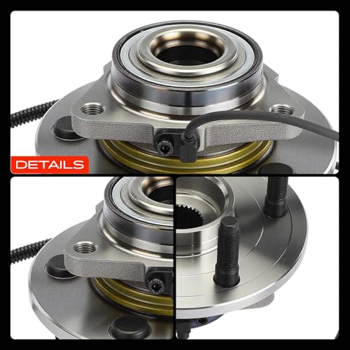 A-Premium 2 x Front Wheel Bearing and Hub Assembly with ABS & 5-Lug Compatible with Ram 1500 2011 & Dodge Ram 1500 2009-2010