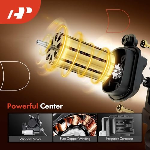 A-Premium Front Driver Side Power Window Regulator with Motor Assemblies