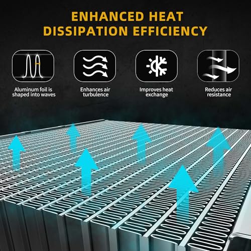 DWVO Radiator Compatible with 1998 1999 2000 2001 Ford Ranger, 98-01 Mazda B2500 L4 2.5L CU2172