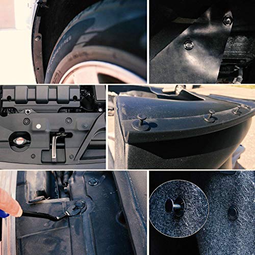 GOOACC 240PCS Bumper Retainer Clips Car Plastic Rivets Fasteners Push Retainer Kit 12 Popular Sizes Auto Push Pin Rivets Set -Door Trim Panel Fender Clips for GM Ford Toyota Honda Chrysler