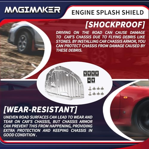 Magimaker Engine Splash Shield Guard 74112-TLA-A01 74112TLAA01 Fit for Honda CR-V CRV 2017 2018 2019 2020 Under Engine Cover Lid