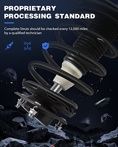 ECCPP FWD struts and shocks 2pcs Front Pair Complete Strut Assembly Shock Absorber for 2004-2006 for Toyota Camry,2004-2006 for Toyota Solara,2004-2006 for Lexus Es330 172205 172206 11643 11644