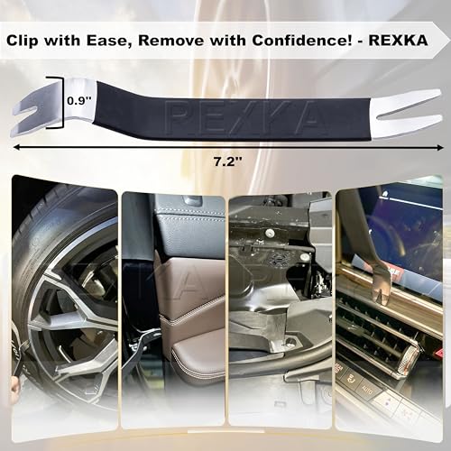 Rexka 51pcs Fender Liner Wheelhouse Liner Mud Guard Nylon Screw Grommet Nut Retainer for Toyota Lexus 90189-06013 Camry Corolla Highlander Tundra Tacoma Sequoia - Multipurpose Auto Trim Body Remover