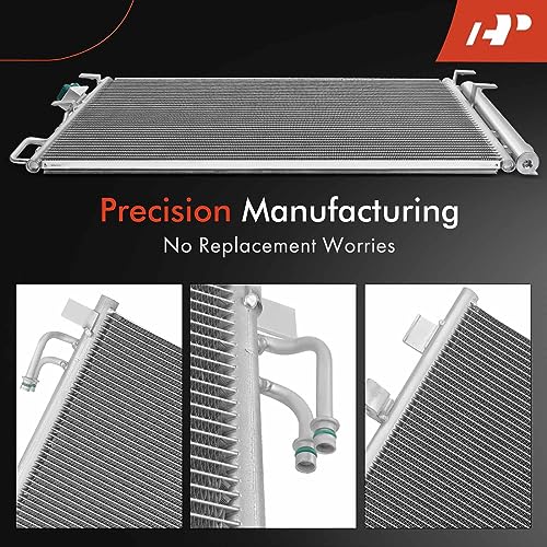 A-Premium Air Conditioning A/C Condenser Compatible with Nissan Murano 2009-2014, Quest 2011-2017, V6 3.5L, Replace# 921101AA0A