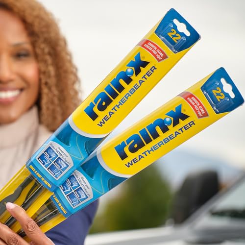 Rain-X 820147 WeatherBeater, 26" and 16" Windshield Wiper Blades - All-Season OEM Quality, Conventional, Vehicle Specific Fit, Pack of 2