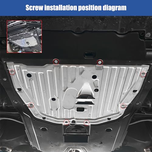 TomGoo Engine Splash Shield Guard Compatible with Honda Civic 2016 2017 2018 2019 2020 2021, Engine Case Guard Under Car Shield Cover OEM 74110-TBA-A00 90674-TY2-A01 Engine Splash Guard