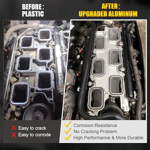 Upgraded Full Aluminum Engine Lower Intake Manifold Compatible with 2011-2020 Dodge Chrysler Jeep RAM - Durango Charger Challenger Avenger Town & Country ProMaster Grand Cherokee 3.6L V6