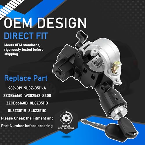 YzusGomumu Ignition Switch Lock Cylinder Assembly Fit for 08-12 Ford Mazda
