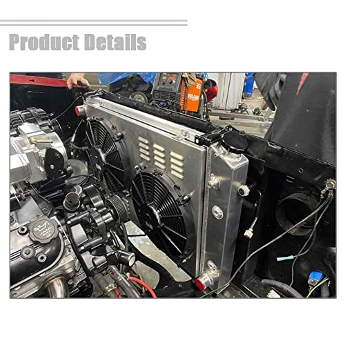3 Row Cooling Radiator Fan Shroud Set for 1978-1987 Chevy El Camino Monte Carlo Cutlass Grand Prix Camaro G body Radiators 1982 1986 1984 1985