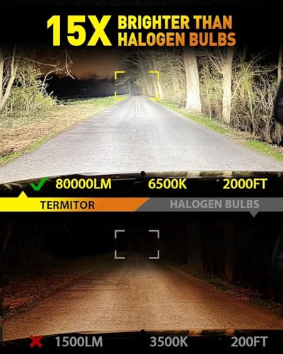 Termitor Brightest H13/9008 LED Bulbs for Off-road